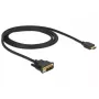 Videokabel-Adapter DeLOCK 85582 1 m HDMI Typ A DVI-D Schwarz