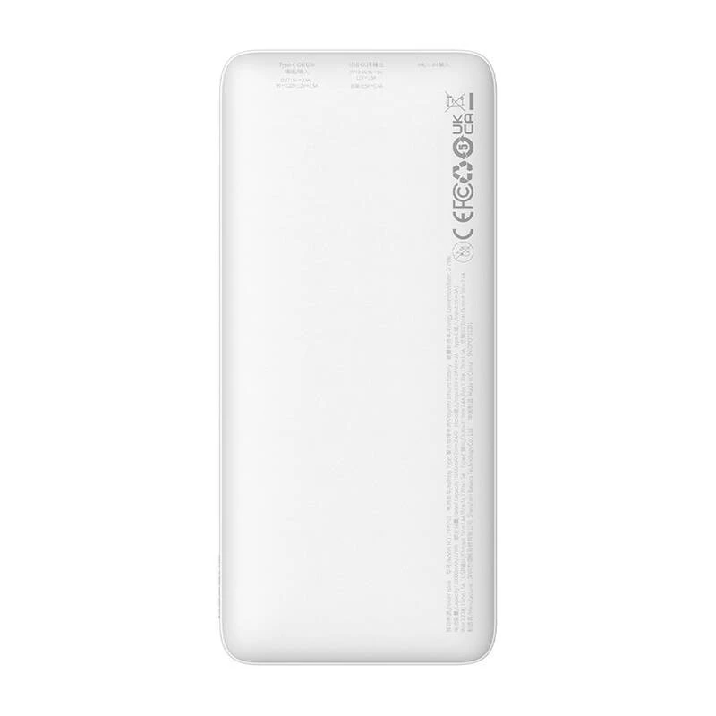 Baseus Airpow Lithium-Polymer Powerbank 10000 mAh 20 W Weiß