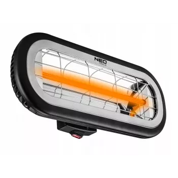 NEO TOOLS 90-032 elektrischer Heizstrahler Infrarot für Innen- & Außenbereich 2000 W Schwarz
