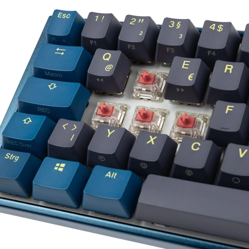 Ducky One 3 SF DayBreak Tastatur Gaming USB Deutsch Schwarz Blau 65% Mechanisch RGB