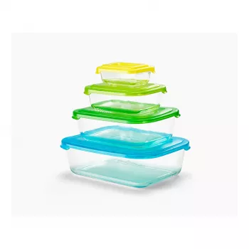 Joseph Joseph Nest Aufbewahrungsbehälter - 4-teiliges Glasset