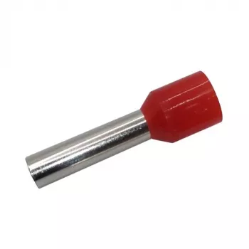 Crimpisolierter Anschluss 10mm²/7AWG für Kabel, Kupfer, rot, 100 Stück