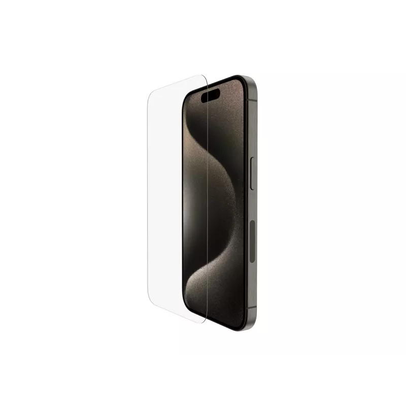 Belkin | ScreenForce Pro | UltraGlass2 Antimikrobieller Displayschutz | Apple | Für iPhone 15 Pro | Glas | Transparent | Klarer Displayschutz