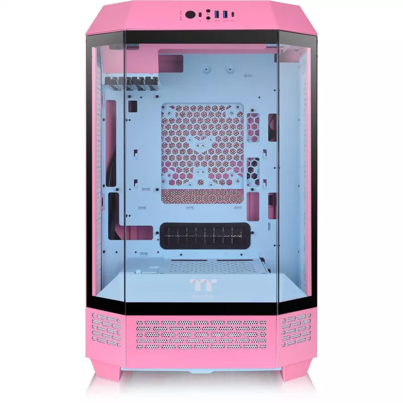 Thermaltake The Tower 300 Bubble Pink pink Tempered Glass - Midi/Mini Tower - ATX