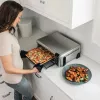 Ninja SP101 Single 10 L Stand-alone 2400 W Heißluftfritteuse Schwarz, Edelstahl