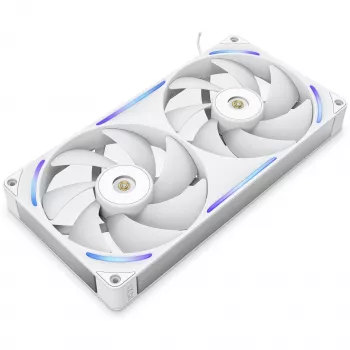 NZXT F280X RGB 140mm ARGB Gehäuselüfter - Weiß, 2er-Pack