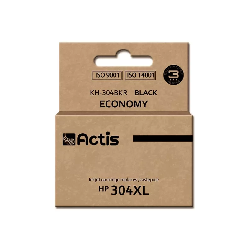 Kompatible ACTIS Tintenpatrone KH-304BKR für HP 304XL, schwarze Pigmenttinte, hohe (XL) Reichweite, 20 ml