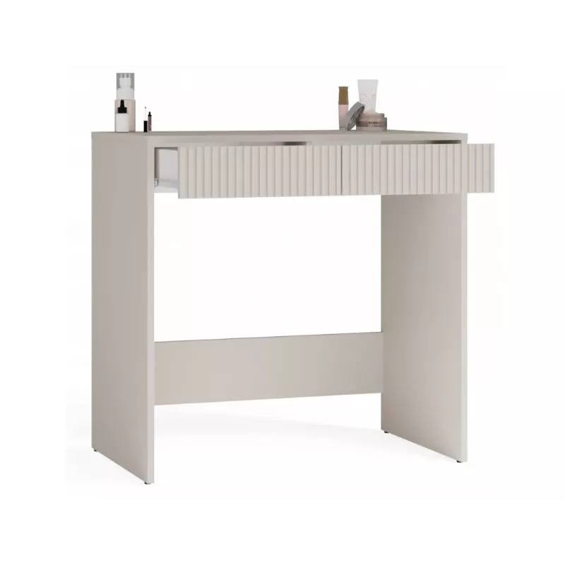 Desk top e shop MARINA 2S schlank KASZMIR — kompakter Schreibtisch mit 2 Schubladen, schmales Profil