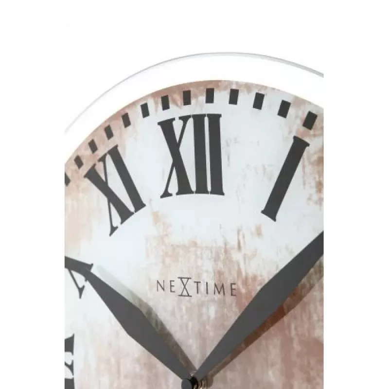 NeXtime Uhr 8162 Romana, Ø43 cm, Wand, Weiß