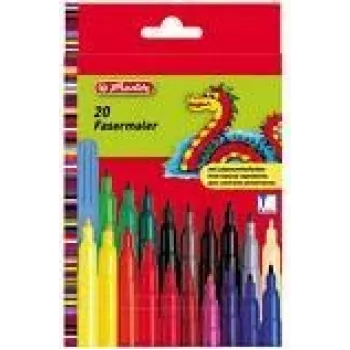 Filzstift Herlitz 08649238 Mehrfarbig 20 Stück 2 mm Dicke