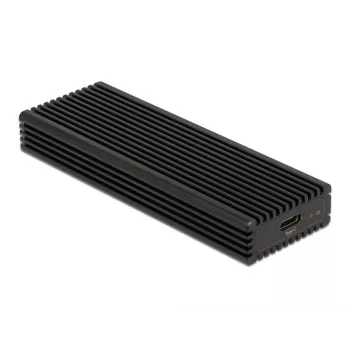 SSD-Gehäuse DeLOCK Externes USB-Typ-C-Combo-Gehäuse für M.2 NVMe PCIe oder SATA SSD