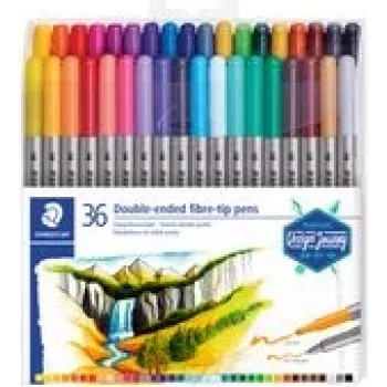 Fasermaler Staedtler 3200 Fein/Extrabreit Mehrfarbig 36 Stück