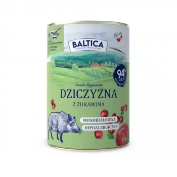 BALTICA regionale Geschmacksrichtungen Hirsch mit Preiselbeeren - Nassfutter für Hunde - 400g
