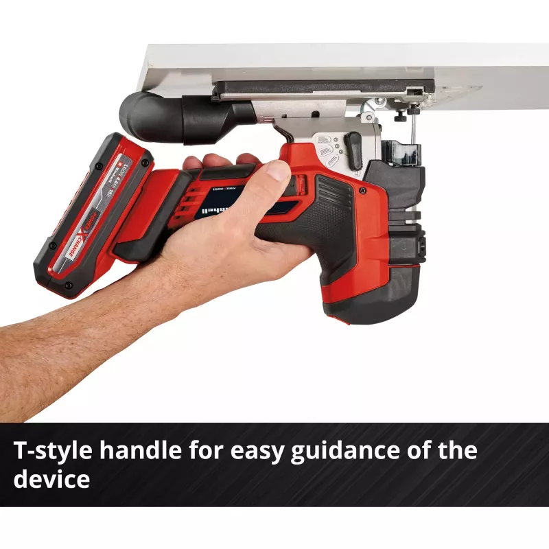 Professionelle Akku-Stichsäge TP-JST 18/135 Li BL - Solo, 18 Volt (Rot/Schwarz, ohne Akku und Ladegerät)