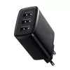 Baseus Kompakt-Schnellladegerät, 3x USB, 17 W (Schwarz)