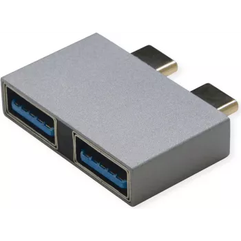 ROLINE USB3.2Gen1 Adptr. 2x C - A ST/BU - Adapter - Digital/Daten (12.03.2947)