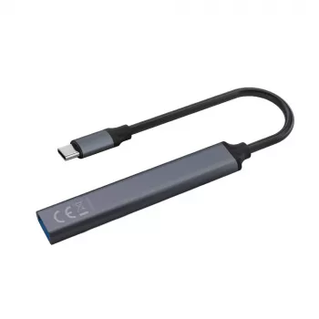 USB 3.0 4-Port Schnittstellen-Hub SAVIO AK-71 mit USB-C Host, 5000 Mbit/s, 2 Jahre Garantie