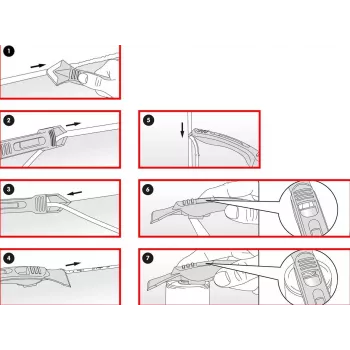 Silikon-Abzieher-Set KS TOOLS FUGENFIX 7-teilig – KS Tools 7 Stk. Silikon-Abzieher für Dicht- und Fugenarbeiten
