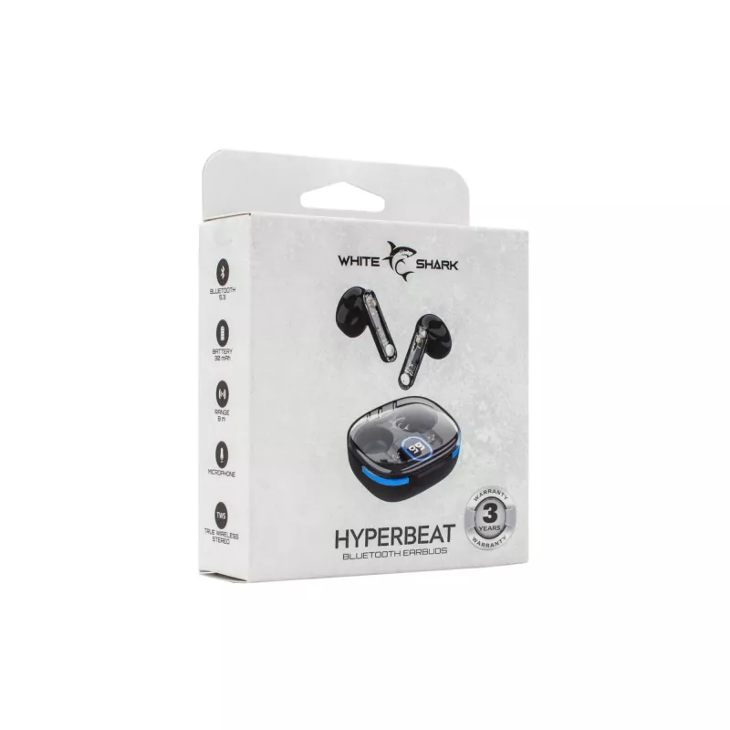 Kopfhörer White Shark GEB-TWS37 HyperBeat Schwarz