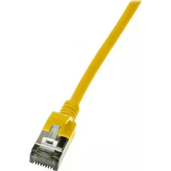 Netzwerkkabel LogiLink schlank U/FTP CQ9027S RJ-45 Cat6a 0,5m Gelb