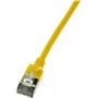 Netzwerkkabel LogiLink schlank U/FTP CQ9027S RJ-45 Cat6a 0,5m Gelb