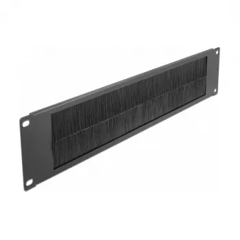 Brush Panel DeLOCK 19 Zoll Kabelmanagement Bürstenleiste 2U schwarz