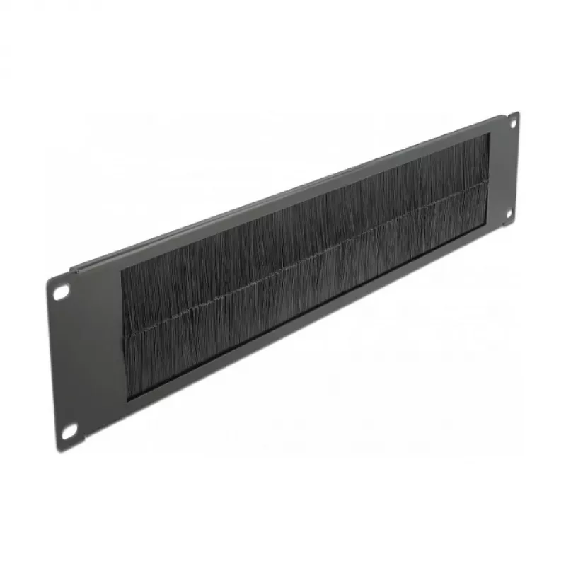 Brush Panel DeLOCK 19 Zoll Kabelmanagement Bürstenleiste 2U schwarz