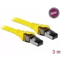 Netzwerkkabel DeLOCK 86583 Cat8.1 S/FTP 3m Gelb