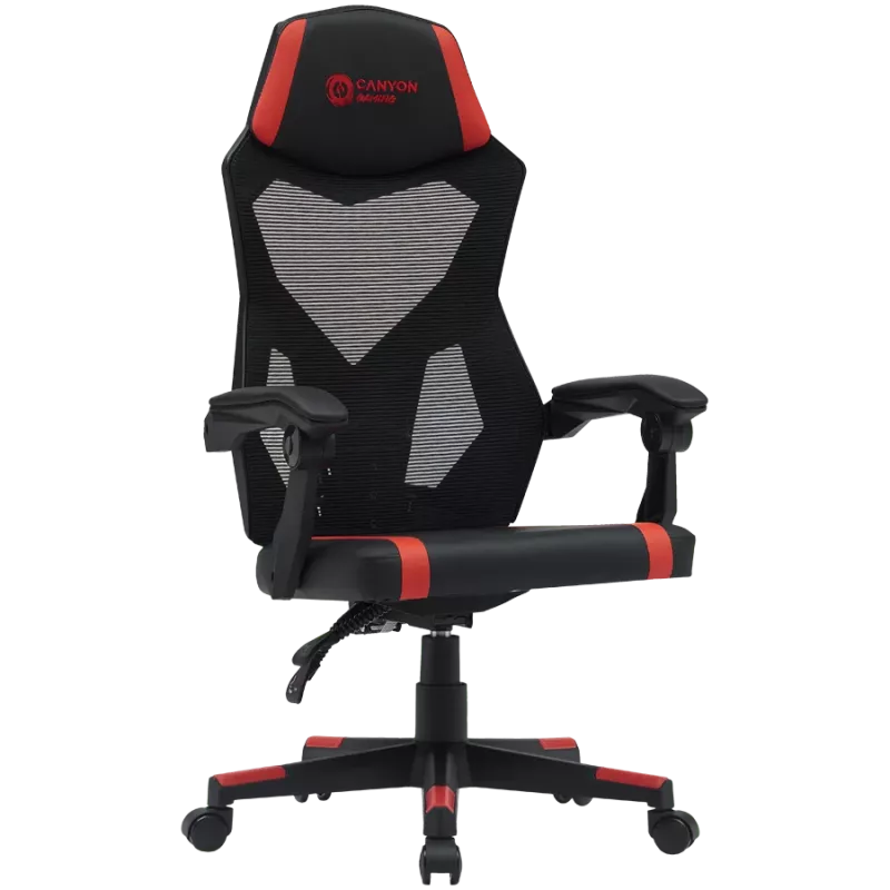 Canyon MCH01 - Flow - ergonomischer Gaming-Stuhl - schwarz und rot