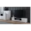 Cama TV-Ständer VIVA 180 weiß/weiß glänzend + schwarz