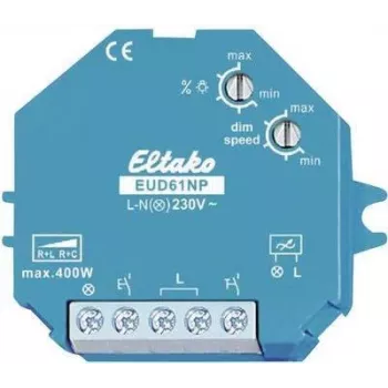 Eltako EUD61NP-230V einbaubarer Dimmer & Schalter Blau - Weiß Dimmer (851932)