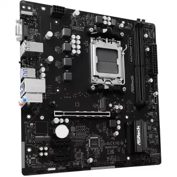 Motherboard ASRock A620AM-HVS Micro ATX — AMD A620A-Chipsatz, Sockel AM5, DDR5, 2 DIMM, bis zu 128 GB, HDMI 2.1, M.2 2280