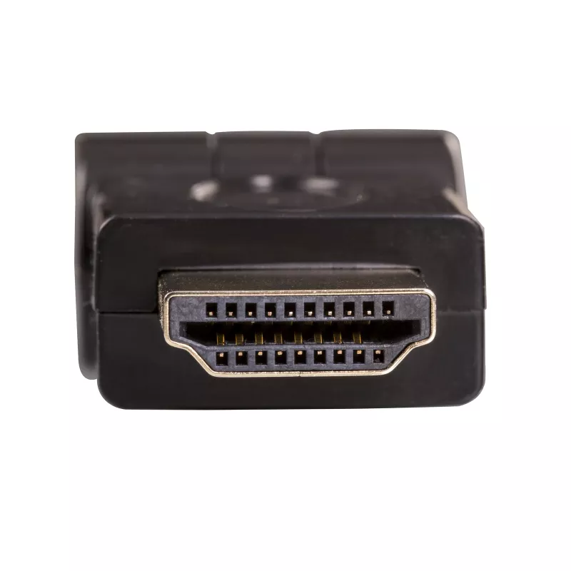 Akyga AK-AD-40 HDMI (M) auf HDMI (F) 180° drehbarer Winkeladapter, Schwarz