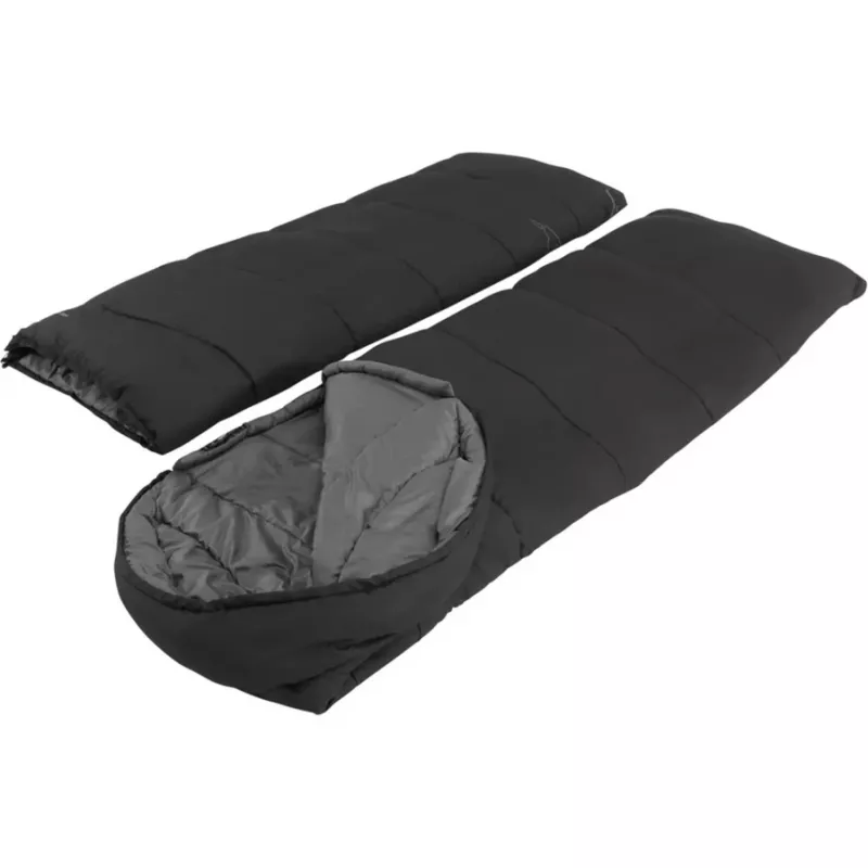 Schlafsack Easy Camp 240209 Erwachsene Mikrofaser Oxford Polyester Schwarz