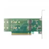 DeLOCK PCI Express 4.0 x16 Karte auf 4 x interne NVMe M.2 Key M 110 mm