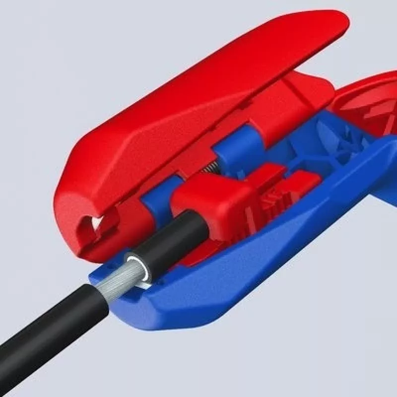 Abisolierwerkzeug Knipex ErgoStrip PV 16 95 03 für PV-Kabel, einstellbarer Anschlag, ergonomischer Griff