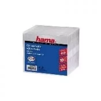 Hama CD schlank Pack 4, 10er-Pack 4 Discs Transparent