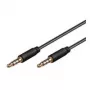 Wentronic Goobay 3,5-mm-Klinken-Verbindungskabel, Schwarz, 3 m - Klinke 3,5 mm-Stecker (4-Pol, Stereo) > Klinke 3,5 mm-Stecker (4-Pol, Stereo) (63832)