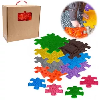 Sensorisches Orthopädisches Matten-Set ASKATO 11-in-1 Medium — 11 Puzzleteile (Mfk-021-01)