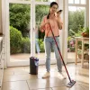 Wischmopp VILEDA Mikrofaser 1200 ml Nass, 360° drehbarer Kopf, 140,5 cm Stiel, abnehmbarer maschinenwaschbarer Kopf