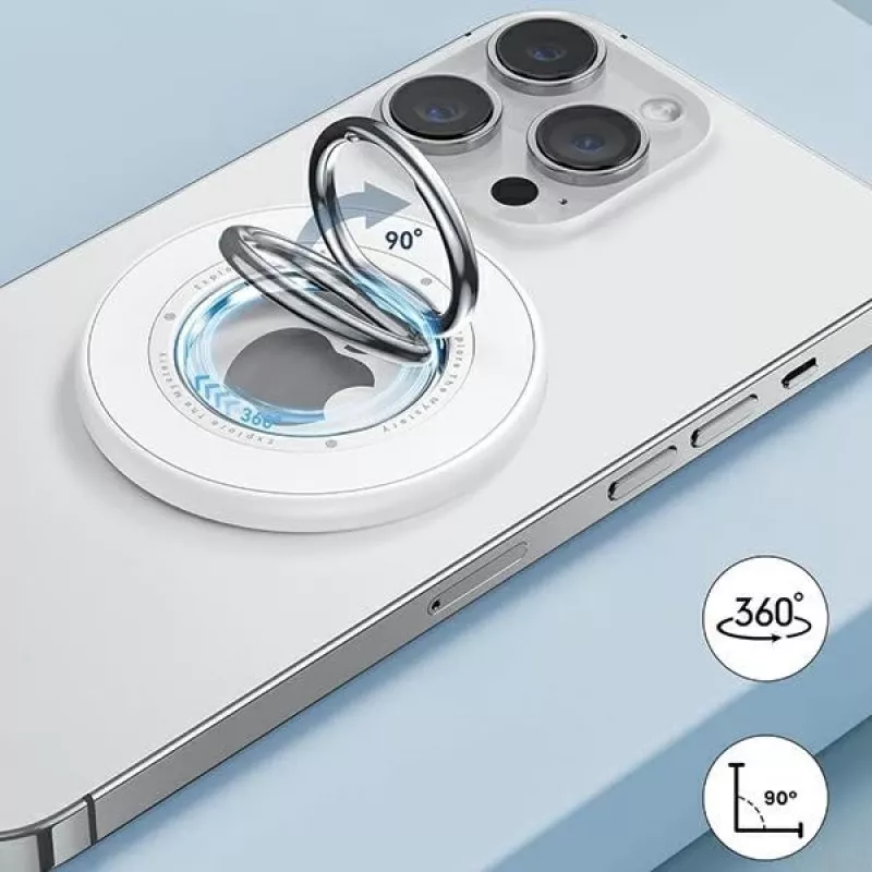 SODI doppelseitiger magnetischer Ringständer BM-350 Weiß kompatibel mit MagSafe