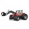 Spielzeugtraktor BRUDER Massey Ferguson 7624 mit Frontlader, rot, für Kinder ab 3 Jahren