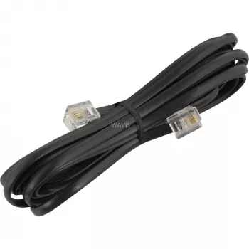 Modulares Telefonkabel Goobay 50318 RJ-11 RJ-11 6 m schwarz
