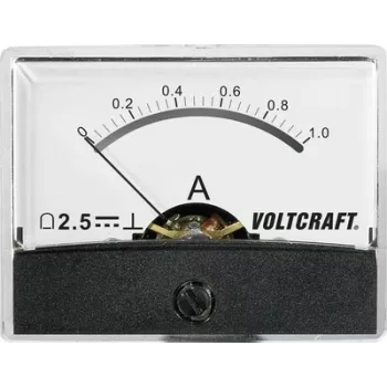 Voltcraft AM-60X46/1A/DC Einbau-Messgerät AM-60X46/1A/DC 1 A Drehspulmesswerk (AM-60X46/1A/DC)