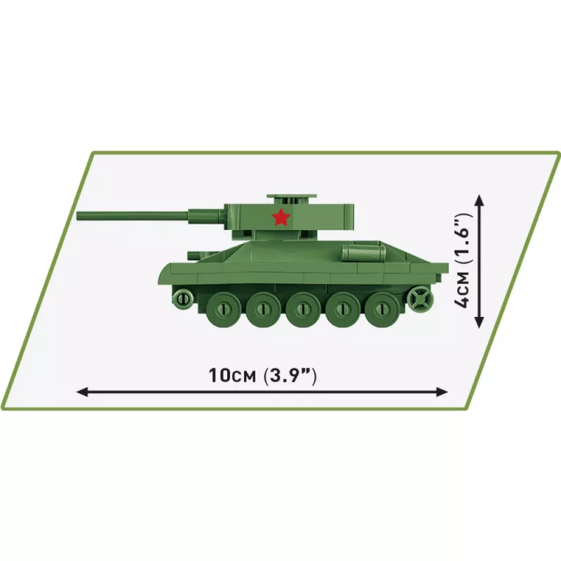 Bauset Cobi T-34-85 Panzermodell — 110 Teile, Alter 6+, grün