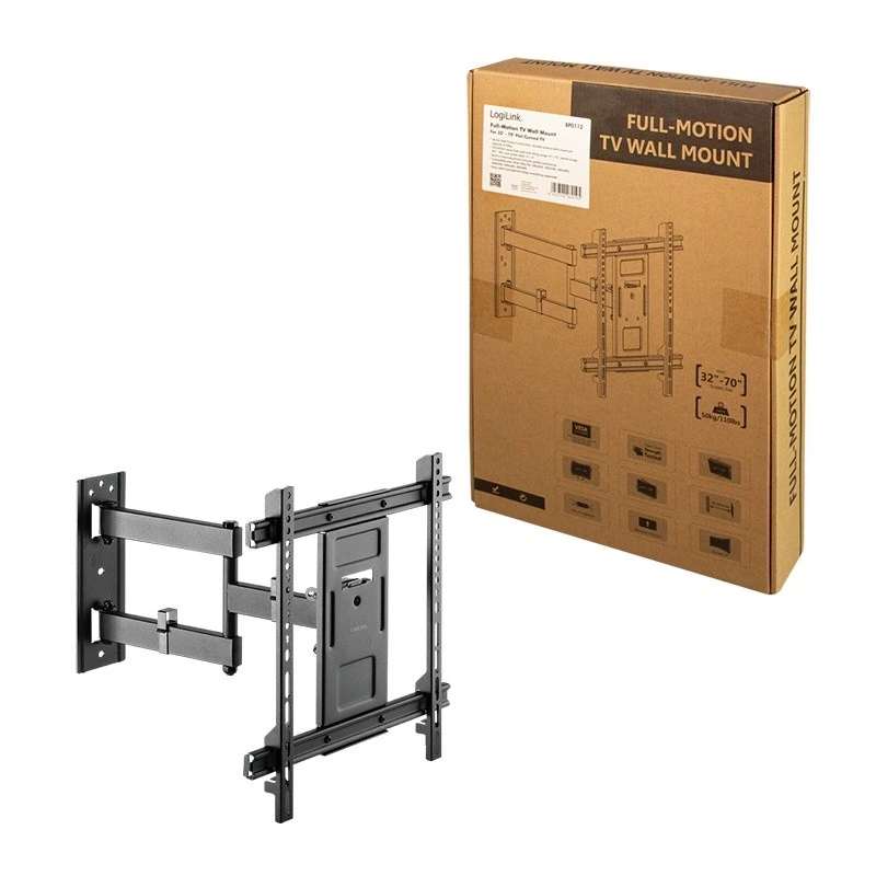 TV-Halterung LogiLink BP0112 177,8 cm (70 Zoll) Schwarz