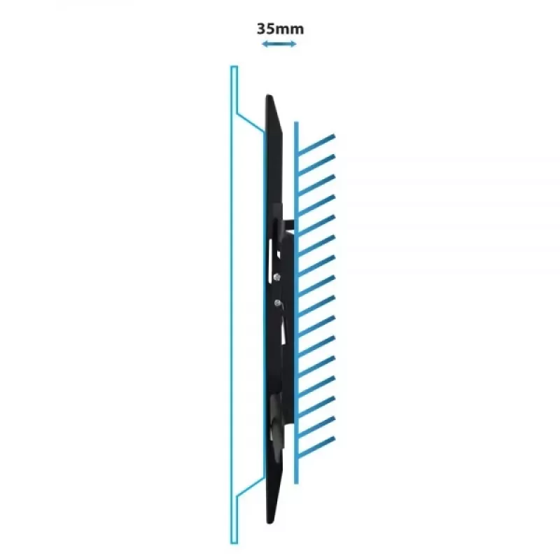 TV-Wandhalterung Esperanza HYPNOS 177,8 cm 70 Zoll Schwarz Max. 30 kg
