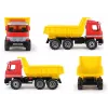 Toy dump truck Lena Actros 62 cm single brown cart