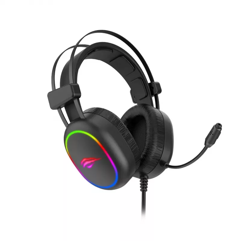 Havit GAMING HEADPHONE RGB Schwarz 2016D Headset Kabelgebundenes Kopfbügel-Headset