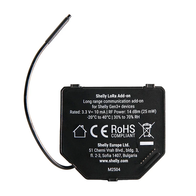 Set mit 2 Shelly LoRa Add-on EU868 Relais